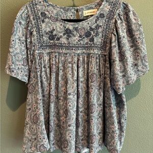 Floral Patterned Women's Top